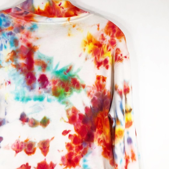 Pumpkin King Tie Dye Top Eagles Eye Sweater Jack o Lantern Pumpkin Halloween 822 - Picture 5 of 12